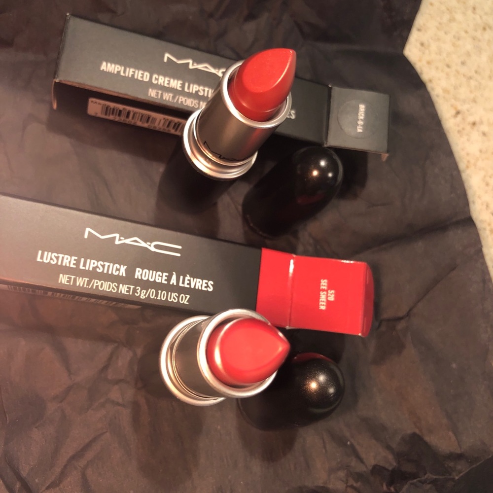 MAC Cosmetics Lot 2 Lipsticks & Prep & Prime